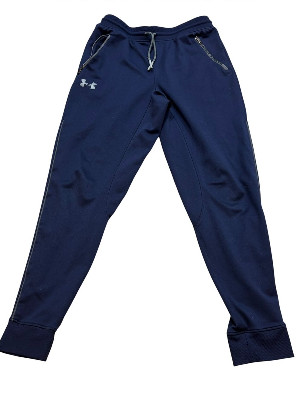 Boys Under Armour Navy Blue Joggers Size Youth Large Loose‎ Fit